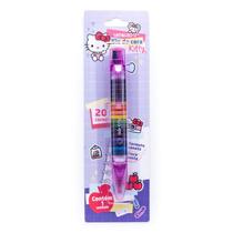 Giz de Cera 20 Cores Troca Ponta Estilo Caneta Hello Kitty