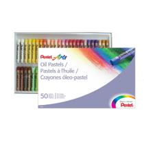 Giz De Cera 50 Cores Pastel Oleoso Pentel