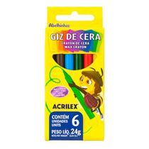 Giz De Cera 6 Cores 24g Acrilex