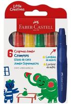 Giz De Cera 6 Cores Jumbo Supermacios Retratil Creativ Faber Cor Colorido