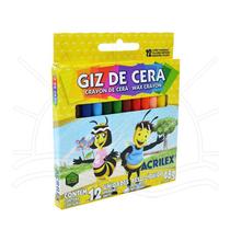 Giz de Cera Acrilex - 12 cores