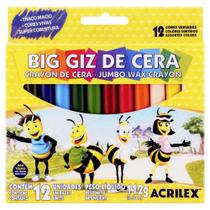 Giz De Cera Big 12 Cores Acrilex