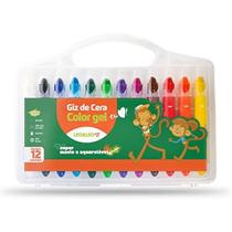 Giz De Cera Color Gel 12 Cores Und Leoeleo Giz De Cera Color Gel 12 Cores Und Leoeleo