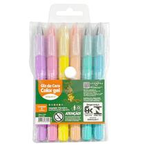 Giz de Cera Color Gel 6 Cores - Leo&Leo