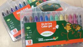 Giz de cera color gel retratil