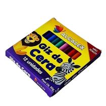 Giz De Cera Com 12 Cores Alcalex
