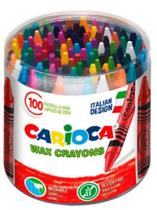 Giz de cera cx 100un 08mm carioca wax 9726