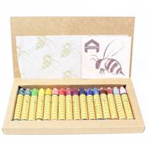 Giz de Cera de Abelha Apiscor 16 Bastões Sortidos