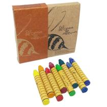Giz de cera de abelha bastão kit 8 cores primarias basicas