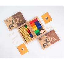 Giz De Cera De Abelha Bastão Kit Com 12 Cores Sortidas