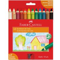 Giz de Cera Ecológico Ecogiz com 12 Cores - Faber Castell Giz de Cera Ecológico Ecogiz com 12 Cores - Faber Castell
