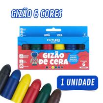 Giz de Cera Escolar Diversos Modelos 6 / 12 / 15 Cores Kit ou Unidade Futuro