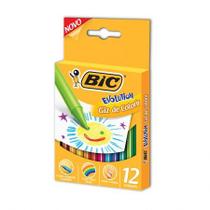 Giz de cera Evolution com 12 cores - Bic Giz de cera Evolution com 12 cores - Bic