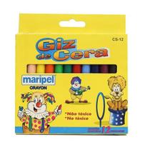 Giz De Cera Fino 12 Cores Giz De Cera Fino 12 Cores
