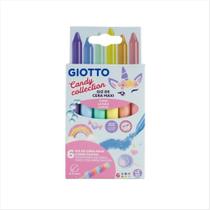 Giz de cera Giotto candy collection pastel com 6 cores Giz de cera Giotto candy collection pastel com 6 cores