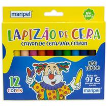 Giz de Cera Gizão 12 Cores PCT com 06
