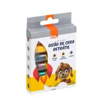 Giz de Cera Gizão Retrátil - 6 Cores - Caixa com 6 Unidades