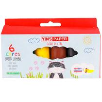 Giz de cera Gizão Super Jumbo 6 cores Giz de cera Gizão Super Jumbo 6 cores