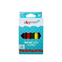 Giz De Cera Jumbo 06 Cores SK1103 Giz De Cera Jumbo 06 Cores SK1103