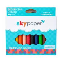 Giz de Cera Jumbo 12 Cores Colorido Infantil Escolar Volta Aulas Estudo Desenho Colorir Pintar Giz de Cera Jumbo 12 Cores Colorido Infantil Escolar Volta Aulas Estudo Desenho Colorir Pintar