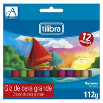 Giz de Cera Jumbo 12 Cores com 112g TILIBRA