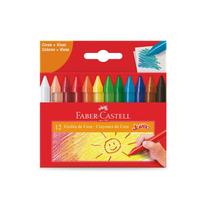 Giz De Cera Jumbo 12 Cores Faber Castell