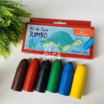 Giz de Cera Jumbo com 6, 8 ou 12 Cores - Win Paper / WX Gift