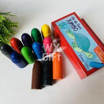 Giz de Cera Jumbo com 6, 8 ou 12 Cores - Win Paper / WX Gift Giz de Cera Jumbo com 6, 8 ou 12 Cores - Win Paper / WX Gift