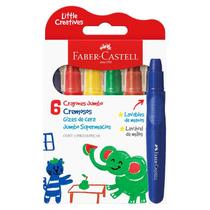 Giz de Cera Jumbo Faber Castell Supermacio 6 cores Giz de Cera Jumbo Faber Castell Supermacio 6 cores
