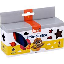 Giz de Cera Jumbo Gizão Meu 1º GIZ 12 Cores BRW