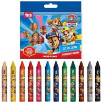 Giz De Cera Jumbo Patrulha Canina - 12 Cores - Tris