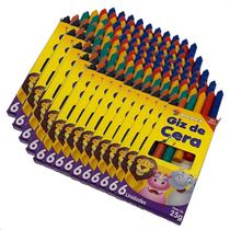 Giz De Cera Kit 50 Cxs Pequenas escolar Lembrancinha Atacado