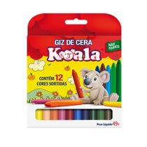 Giz de cera koala 12 cores