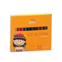 Giz de cera longo 12 cores Piratininga