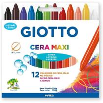 Giz De Cera Maxi Com 12 Cores Giotto Giz De Cera Maxi Com 12 Cores Giotto