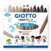 Giz De Cera Maxi Tons De Pele Com 12 Cores - Giotto