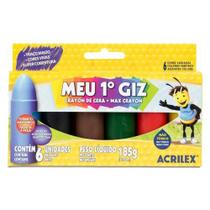 Giz de Cera Meu 1 Giz 6 Unidades - Acrilex