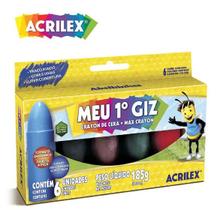 Giz De Cera Meu Primeiro Giz 06 Cores - Acrilex