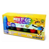 Giz de cera Meu Primeiro Giz 12 cores - Acrilex