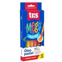 Giz De Cera Óleo Pastel Mega Color - Conjunto C/12 Cores - Tris Giz De Cera Óleo Pastel Mega Color - Conjunto C/12 Cores - Tris