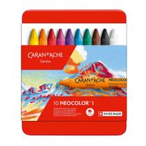 Giz de Cera Pastel Caran D'Ache Neocolor I 10 Cores Giz de Cera Pastel Caran D'Ache Neocolor I 10 Cores