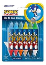 Giz De Cera Sonic Bicolor 12 Cores Ponta Dupla Giz De Cera Sonic Bicolor 12 Cores Ponta Dupla