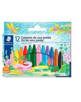 Giz de Cera Staedtler Triangular Jumbo 14Mm C/12 Cores - 2289 C12 Pe