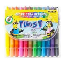 Giz de cera twist retratil acrilex un 090100000 Giz de cera twist retratil acrilex un 090100000