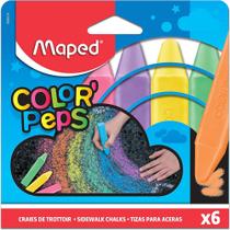 Giz de Chão Color'Peps Jumbo Caixa 6 Cores Maped