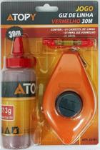 Giz de Linha 30m Vermelho Com Refil - Atopy