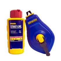 Giz De Linha Para Marcação Vermelho 30 Metros Irwin Pedreiro Gesseiro Drywall