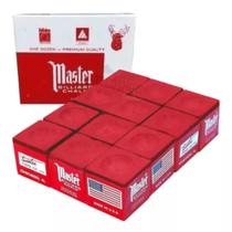 Giz de Sinuca Vermelho Tacos de Sinuca e Bar Master 12 Un