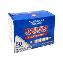 Giz escolar 50 un Branco plastificado Delta Master