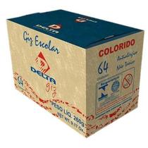 Giz escolar 64 un colorido Delta